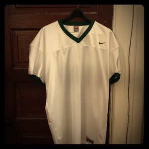 Nike blank Jersey white and kelly green
